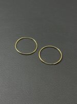 گوشواره حلقه ای ساده - تصویر 3