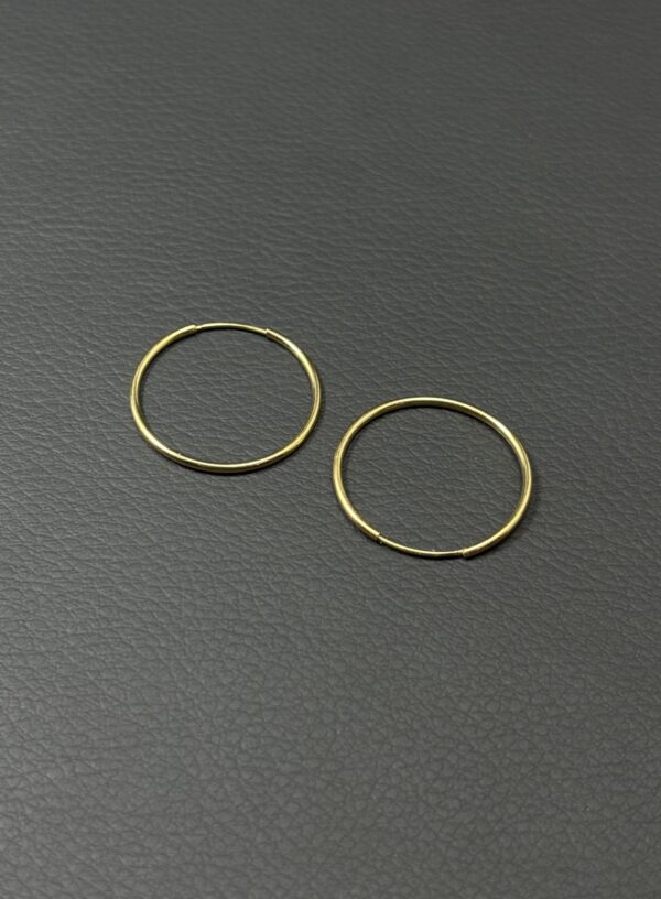 گوشواره حلقه ای ساده - تصویر 3