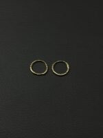 گوشواره حلقه ای طرح دار - تصویر 3