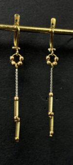 گوشواره آویز گوی و استوانه
