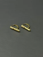 گوشواره P نگین دار