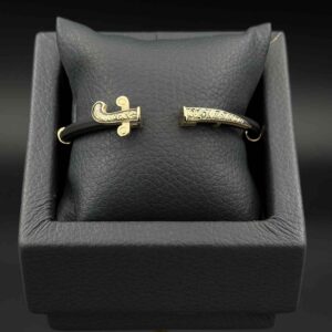 دستبند چرم دوسر شمشیر