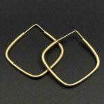 گوشواره حلقه ای مربع بزرگ