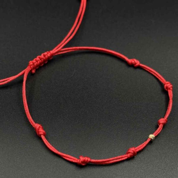 دستبند بافت رد استرینگ ( red string ) هفت گره